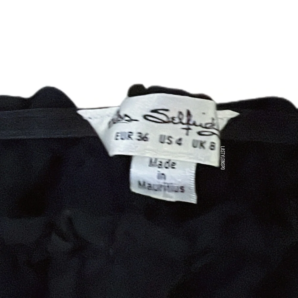 Miss Selfridge Long Sleeve Crop Top in Black